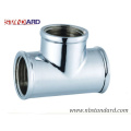 Nickel Plated Tee/Brass Fitting/Plumbing/Equal